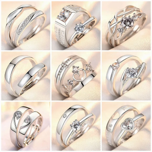 Couple's Simulated Diamond Ring