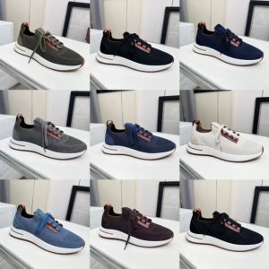 Loro Piana knitted sneakers